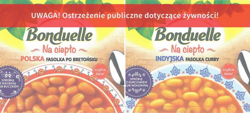 Produkty w puszkach firmy Bonduelle wycofane ze sprzedaży. "Powód może stanowić zagrożenie dla zdrowia konsumentów"