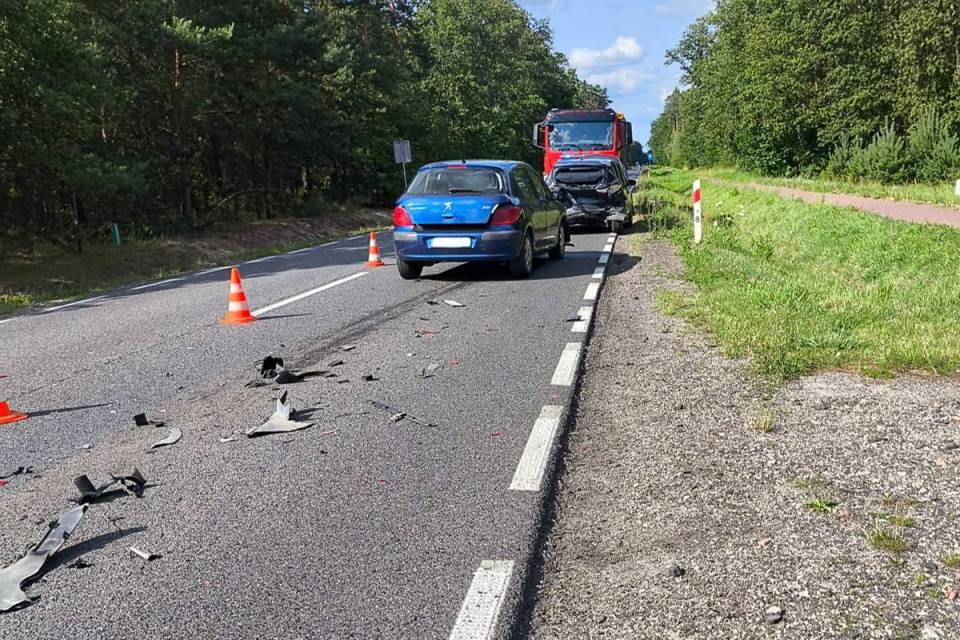 Wypadek w miejscowości Truskawiec. Droga jest całkowicie zablokowana